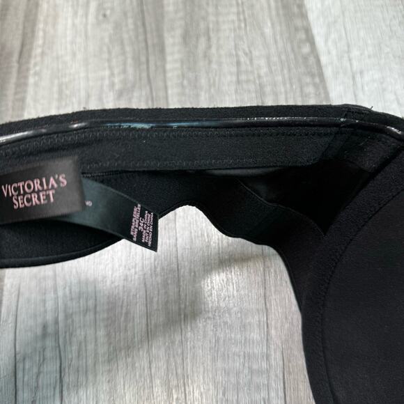 Victoria's Secret Black Strapless Underwire Push Up Bra Size 34C - Picture 6 of 8